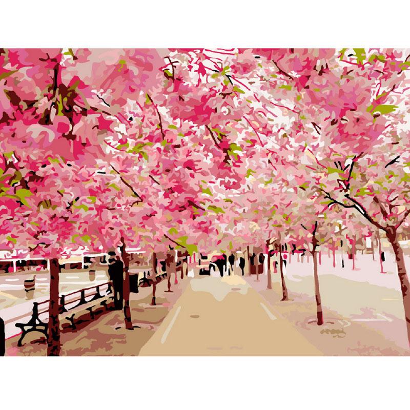 Cherry Blossom - DIY Painting By Numbers Kit