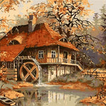 Old Rural House - DIY Painting By Numbers Kit