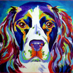 Dog Face Painting - DIY Painting By Numbers Kit