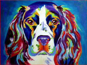 Dog Face Painting - DIY Painting By Numbers Kit