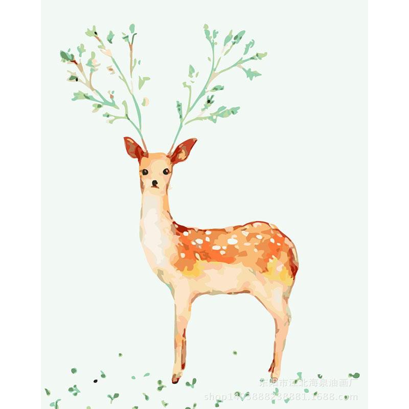 Deer Tree - DIY Painting By Numbers Kit