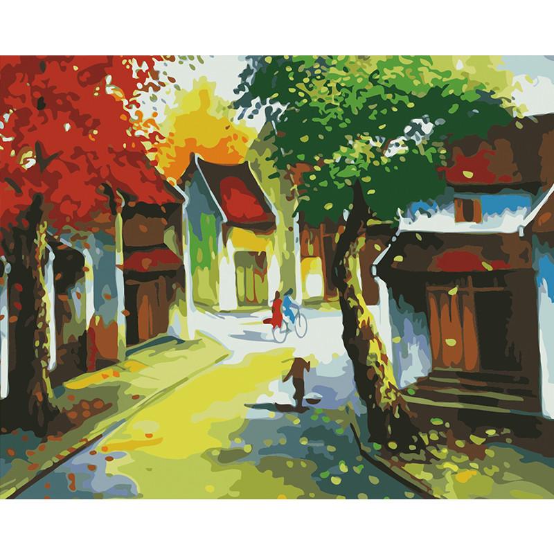 Colors Of The Village - DIY Painting By Numbers Kit