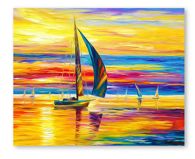 Sailboat Sunset - DIY Painting By Numbers Kit