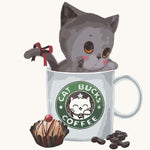 Cat Bucks Coffee - DIY Painting By Numbers Kit