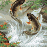 Fishes in the Lake - DIY Painting By Numbers Kit