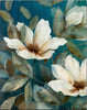 White Flowers & Leaves - DIY Painting By Numbers Kit