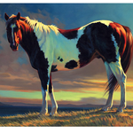 Horse On The Hill - DIY Painting By Numbers Kit