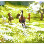 Running Horses - DIY Painting By Numbers Kit