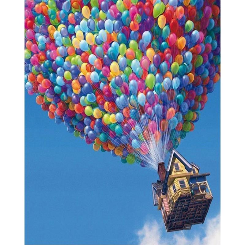 Colorful Hot Air Balloon - DIY Painting By Numbers Kits