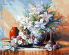 White Flowers - DIY Painting By Numbers Kit