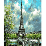 Eiffel Tower Lights - DIY Painting By Numbers Kit