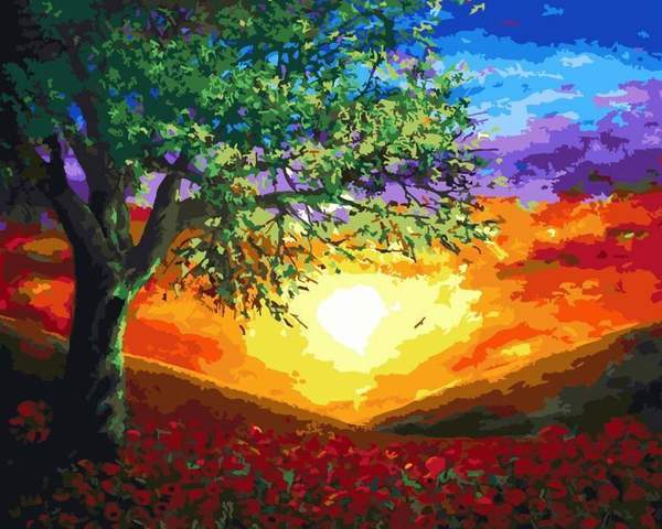 Sunset Painting - DIY Painting By Numbers Kit