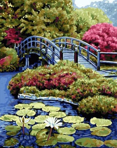 Garden Bridge - DIY Painting By Numbers Kit