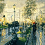 Rainy City Evening - DIY Painting By Numbers Kit