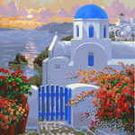 Blue Dome Church - DIY Painting By Numbers Kit