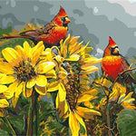 Birds & Sunflower - DIY Painting By Numbers Kit