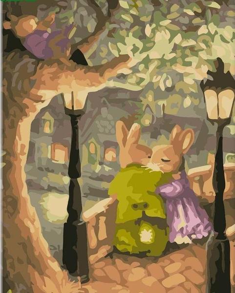 Rabbits In Love - DIY Painting By Numbers Kit