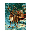 Christmas Deer - DIY Painting By Numbers Kit