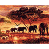 A Club Of Elephants - DIY Painting By Numbers Kit