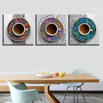 Coffee Cups Canvas Set