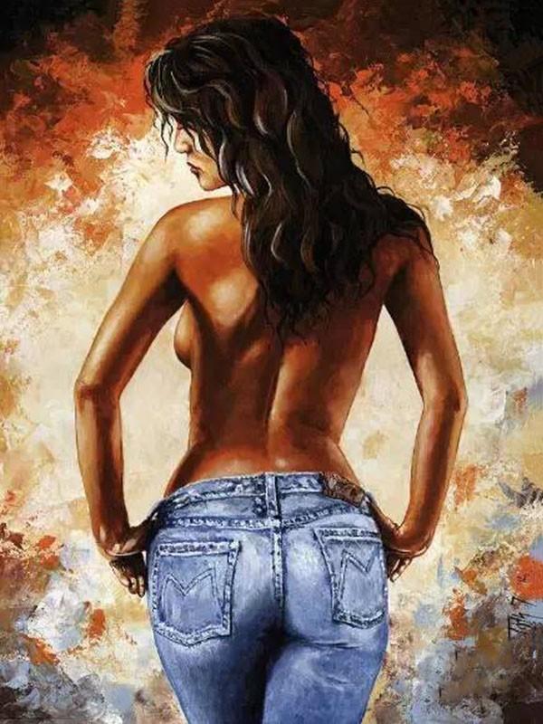 Bare Back Beauty - DIY Painting By Numbers Kit