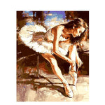 Ballerina Getting Ready - DIY Painting By Numbers Kit