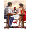 Couple Dining At Sunset - DIY Painting By Numbers Kit