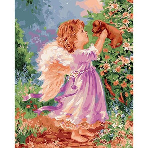 Angel Playing - DIY Painting By Numbers Kits