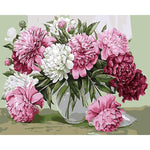 Beautiful Flowers In Pot - DIY Painting By Numbers Kit