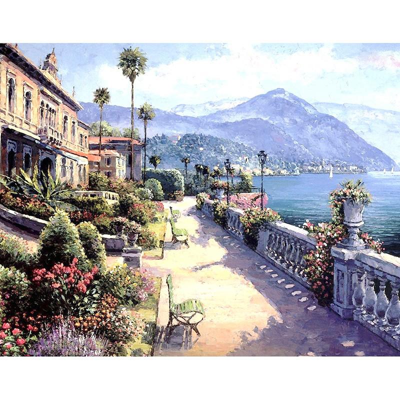 Mediterranean Scenery - DIY Painting By Numbers Kit