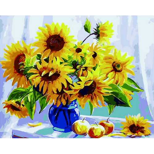 Sunflowers in a Vase- DIY Painting By Numbers Kits