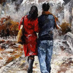 Walking In The Rain - DIY Painting By Numbers Kit