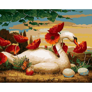 Swan's Paradise - DIY Painting By Numbers Kits