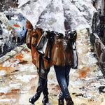 Couple Under Umbrella - DIY Painting By Numbers Kit