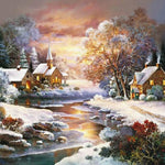 Christmas Landscape - DIY Painting By Numbers Kit