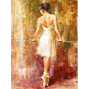 Ballerina Practicing - DIY Painting By Numbers Kit