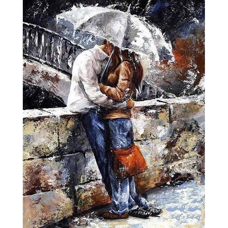 Couple Kissing - DIY Painting By Numbers Kits