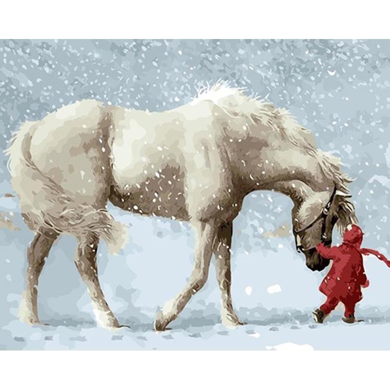 Horse and Child - DIY Painting By Numbers Kits