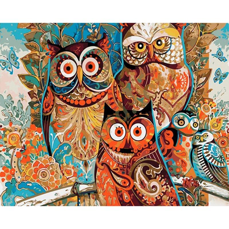 Boho Owls - DIY Painting By Numbers Kits