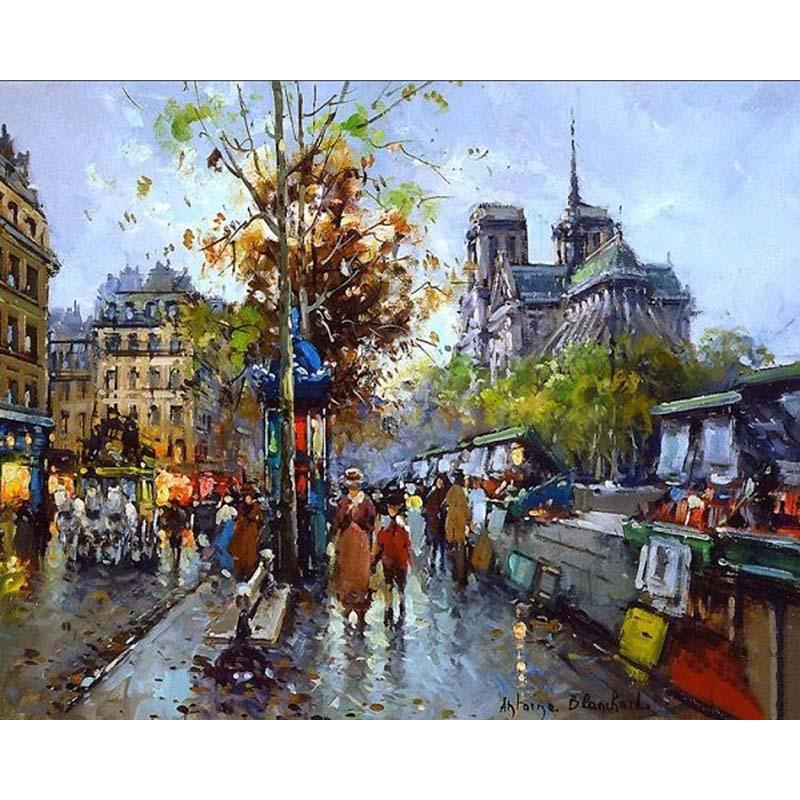 Antoine Blanchard Notre Dame - DIY Painting By Numbers Kit