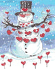 Snowman In Love - DIY Painting By Numbers Kit