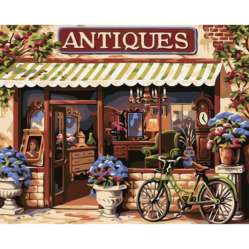 Antiques Store - DIY Painting By Numbers Kits