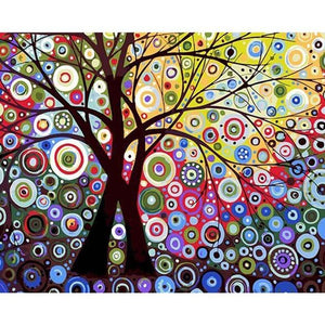 Circles Tree - DIY Painting By Numbers Kits