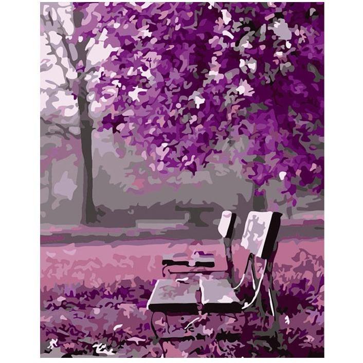 Purple Park - DIY Painting By Numbers Kits