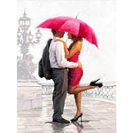 Couple Under The Umbrella - DIY Painting By Numbers Kit