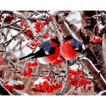 Cute Birds On Tree - DIY Painting By Numbers Kit