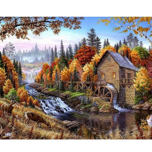 Forest Cabin - DIY Painting By Numbers Kits