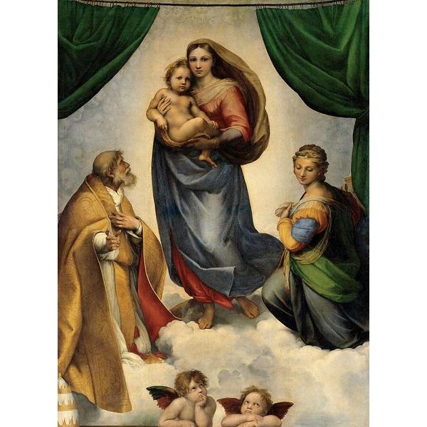 The Sistine Madonna - Raphael DIY Painting By Numbers Kit