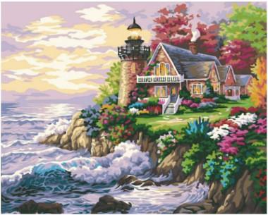 Home at Beach side - DIY Painting By Numbers Kit