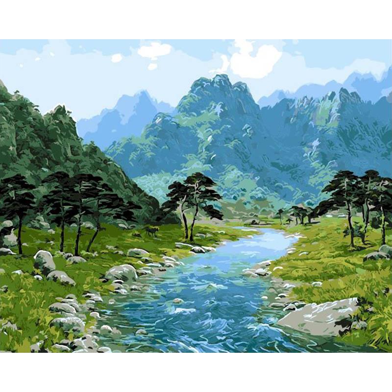 Forest River - DIY Painting By Numbers Kit